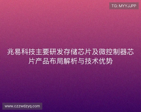 兆易科技主要研发存储芯片及微控制器芯片产品布局解析与技术优势